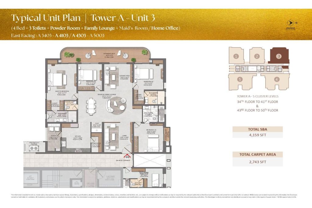 Brigade Gateway Residences Neopolis Floor Plan11