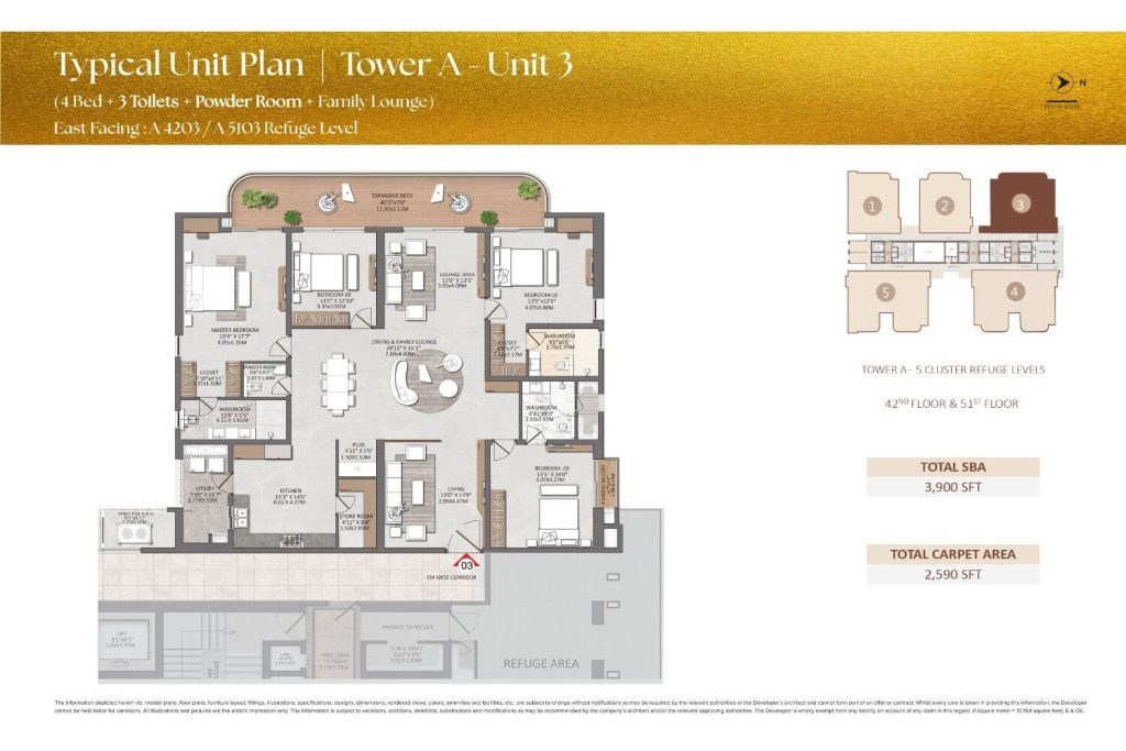 Brigade Gateway Residences Neopolis Floor Plan12