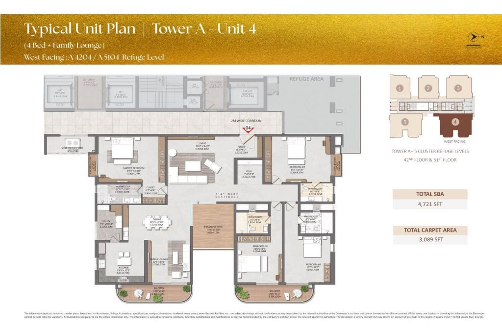 Brigade Gateway Residences Neopolis Floor Plan14