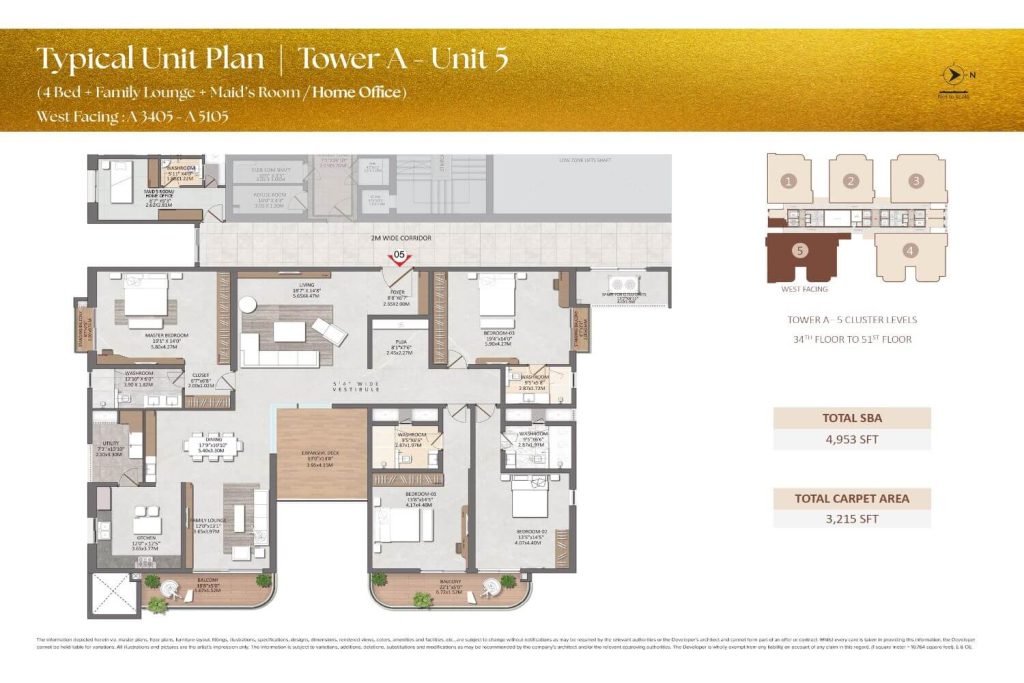 Brigade Gateway Residences Neopolis Floor Plan15