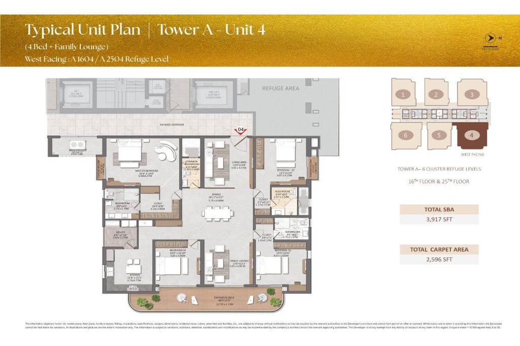Brigade Gateway Residences Neopolis Floor Plan6