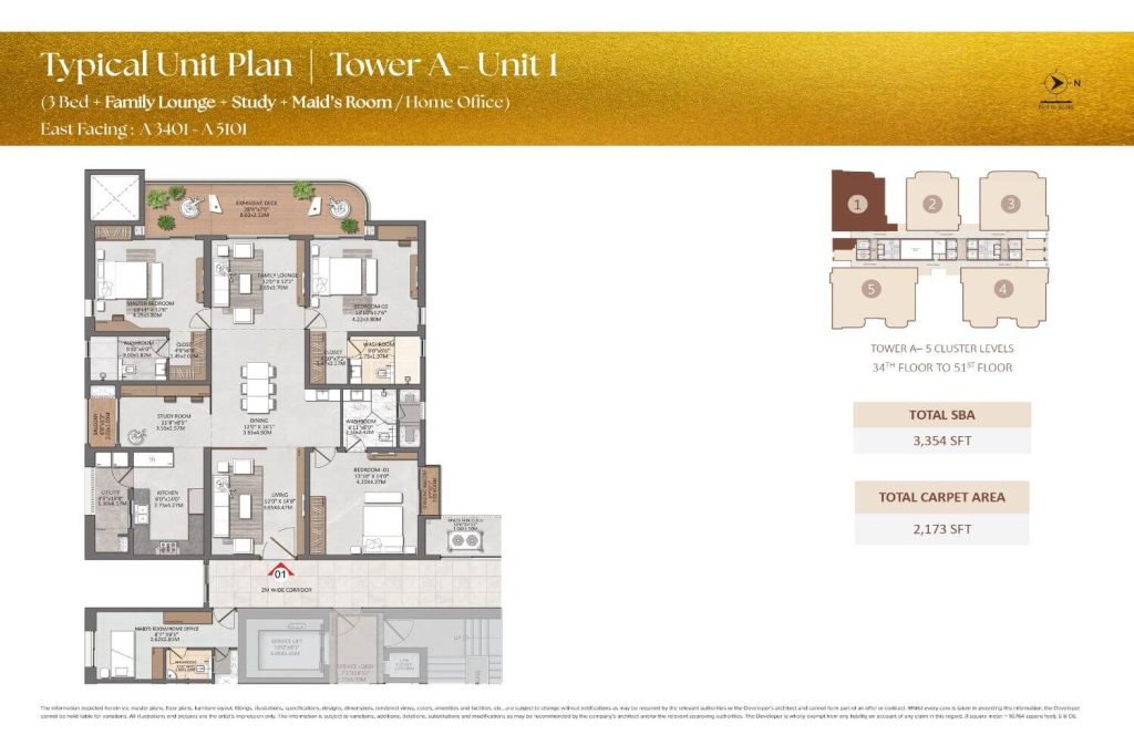 Brigade Gateway Residences Neopolis Floor Plan9