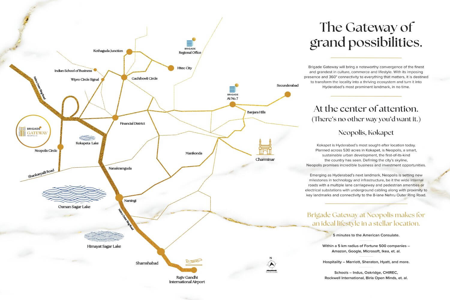 Brigade Gateway Residences Neopolis Kokapet Location Map Brigade Gateway Residences Neopolis Kokapet Location Map
